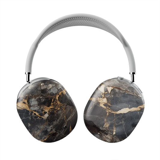 AirPods Max Case - Marble Nocturne Gold