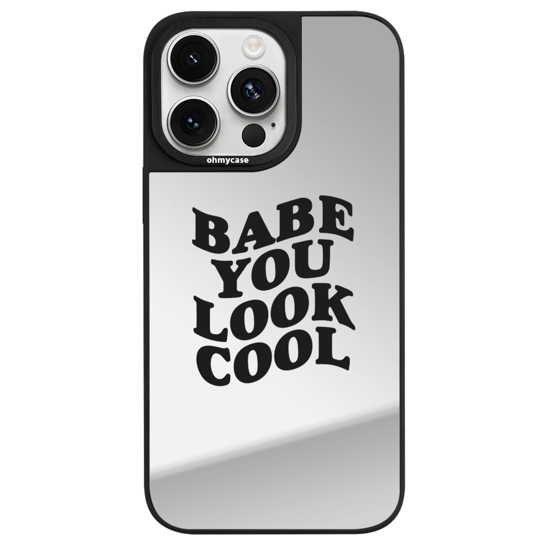 Case Miroir - Babe You Look Cool (Black)