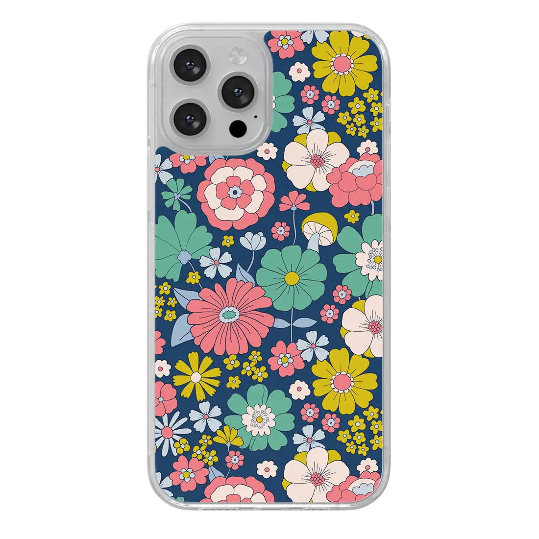 RETRO-FLOWERS-BLUE - CHACHAPOP